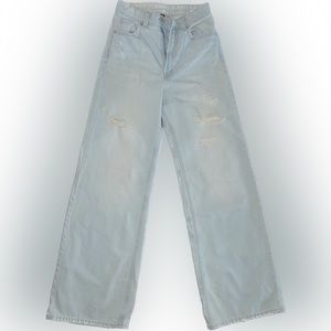 Light Blue Wide Leg Jeans